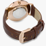 sail watch rose gold brown leather